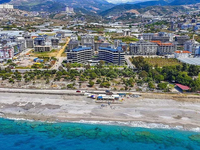 Luxe 3+1 Duplex Appartement te Koop aan Zee in Kargicak Alanya