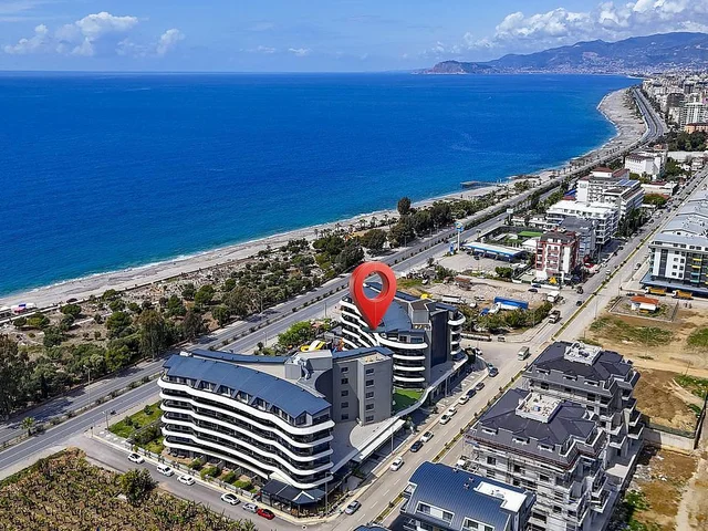 Luxe 3+1 Duplex Appartement te Koop aan Zee in Kargicak Alanya