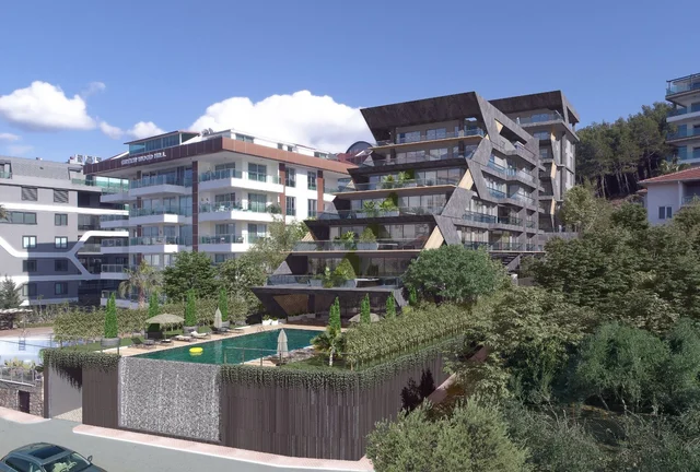 Alanya Kargıcak'ta Denize Sıfır ve Muhteşem Deniz Manzaralı Daireler - Vatandaşlık İçin Uygun Seçenekler: 2+1, 3+1 ve 4+1