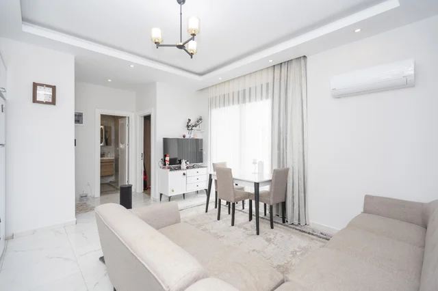 Namješten 1+1 stan za prodaju u Oba, Alanya