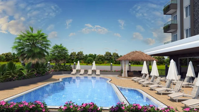 Alanya Kleopatra'da Satılık 1+1 Daire