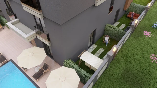 Luksuzni apartmani sa dvije spavaće sobe u živahnom Konyaaltıju