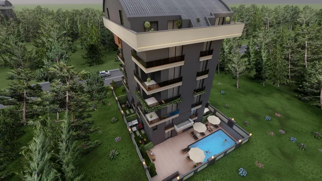 Luksuzni apartmani sa dvije spavaće sobe u živahnom Konyaaltıju
