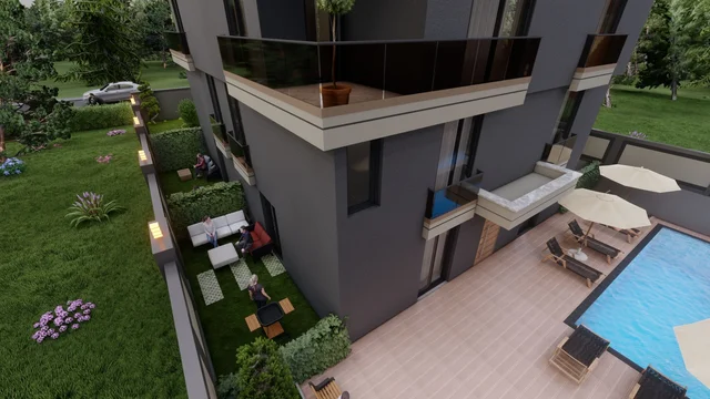 Luksuzni apartmani sa dvije spavaće sobe u živahnom Konyaaltıju