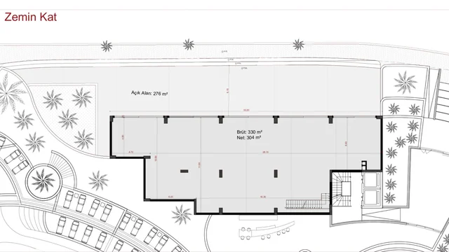 Prostran poslovni prostor od 636m² na prodaju Alanya Oba